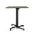Nardi Scudo Folding Table Base with Agave Green HPL Top - Complete Outdoor Table