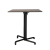 Nardi Scudo Folding Table Base with Corten HPL Top - Complete Outdoor Table