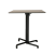 Nardi Scudo Folding Table Base with Tortora HPL Top - Complete Outdoor Table