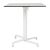 Nardi Scudo Folding Table Base with White HPL Top - Complete Outdoor Table