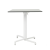 Nardi Scudo Folding Table Base with White HPL Top - Complete Outdoor Table