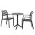 Nardi Step Table with Costa Armchair 3 Piece Outdoor Dining Setting