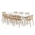 Nardi Doga Bistrot 9 Piece Outdoor Dining Setting with Rio 210cm Aluminium Extendable Dining Table