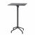 Nardi Frasca High Folding Bar Table Base with Anthracite HPL Top - Complete Outdoor Bar Table