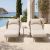 NOON 3-Piece Sunlounger and Butler Table Set - Mocha