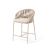 NOON Low Outdoor Bar Stool - Mocha