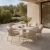 BLOO Tube and NOON 7-Piece Outdoor Dining Set - Mocha