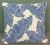 Reversible Outdoor Square Dark Blue Cushion 45 x 45 cm