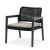 Pebl Tolo Aluminium Outdoor Lounge Chair with Seat Cushion