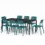 Nardi Piave Table with Cassia Bistrot Chair - 9 Piece Outdoor Dining Setting
