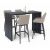 Regal 5 Piece Outdoor Bar Set - Taupe