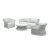 Roma 4 Piece Outdoor Rope Lounge Set