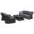 Roma 4 Piece Outdoor Rope Lounge Set