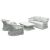 Roma 4 Piece Outdoor Rope Lounge Set