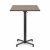 Nardi Scudo High Bar Folding Table Base with Tobacco HPL Top - Complete Outdoor Bar Table
