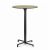 Nardi Scudo High Bar Folding Table Base with Agave HPL Top - Complete Outdoor Bar Table