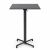 Nardi Scudo High Bar Folding Table Base with Anthracite HPL Top - Complete Outdoor Bar Table
