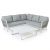 Sofia 3 Piece Outdoor Rope Corner Lounge Setting