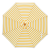 Billy Fresh San Remo 3M Yellow And White Octagonal Outdoor Umbrella With 'Timber Look