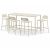 Pebl Sunset Aluminium Outdoor Bar Setting - 5 Piece