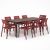 Nardi Tevere Table with Cassia Arm Chair - 9 Piece Outdoor Dining Setting