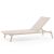 Pebl Tolo Aluminium Outdoor Sunlounger - Mocha