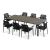 Pebl Tolo 9-Piece Ceramic Outdoor Dining Setting