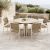 BLOO Tube and Pebl Tolo 7-Piece Outdoor Dining Set - Mocha