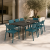 Nardi Tevere 147 Table with Trill Armchair - 9 Piece Resin Outdoor Dining Setting