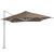 Aurora V2 2.8m Square Cantilever Outdoor Umbrella with Silver Frame