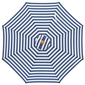 Billy Fresh Bahamas 3M Navy And White Octagonal Outdoor Umbrella With 'Timber Look