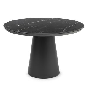 Bahza 120cm Round Outdoor Ceramic Dining Table