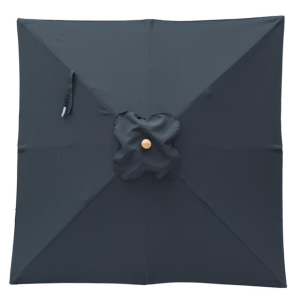 Billy Fresh Black Square Timber Outdoor Umbrella - 2X2M