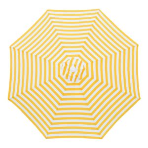 Billy Fresh Capri Yellow & White Outdoor Aluminium Umbrella - 3M Diameter