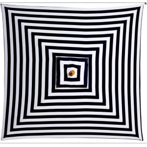 Billy Fresh French Riviera Black & White Square Outdoor Umbrella - 2X2M