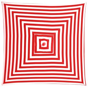 Billy Fresh Monte Carlo Red Square Outdoor Umbrella - 2X2M