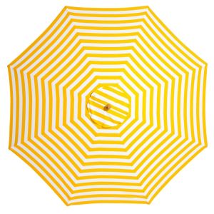 Billy Fresh Sunny Marbella Yellow Octagonal Outdoor Umbrella - 3M Diameter