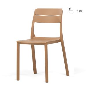 Nardi Cassia Resin Outdoor Side Chair - Set of 6