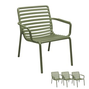 Nardi Doga Outdoor Resin Relax Chairs (SET OF 4)