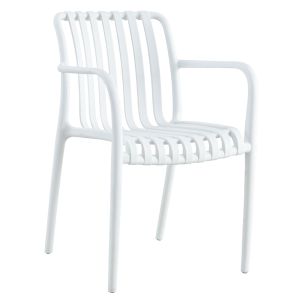 Horizon Polypropylene Armchair - White - Damaged Stock