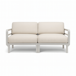 Nardi Maximo 2 Seat Outdoor Resin Modular Sofa - Gesso