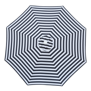 Billy Fresh Mont Blanc 3M - Black And White Octagonal Outdoor Umbrella With Aluminium Frame
