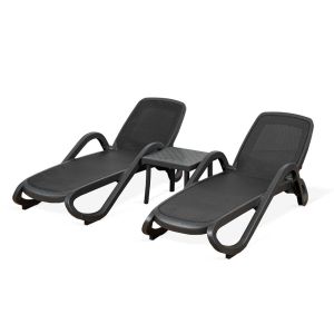 Nardi Alfa 3 Piece Outdoor Resin Sun Lounge Setting