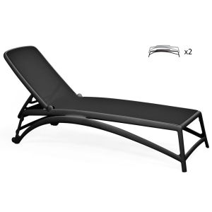 Nardi Atlantico Outdoor Resin Sun Loungers (set of 2)