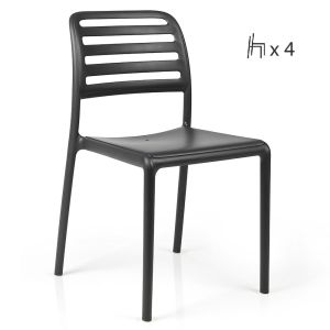 Nardi Costa Outdoor Resin Bistro Chairs (Set of 4)