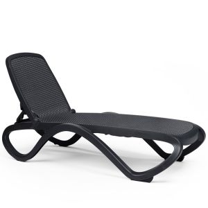 Nardi Omega Anthracite Trama Outdoor Resin Sun Lounger