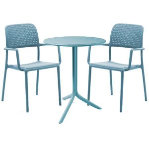 Nardi Spritz Table with Bora Armchairs - 3 Piece Outdoor Dining Set