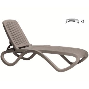 Nardi Tropico Outdoor Resin Sun Loungers (Set of 2)
