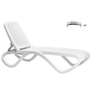 Nardi Tropico Outdoor Resin Sun Loungers (Set of 4)