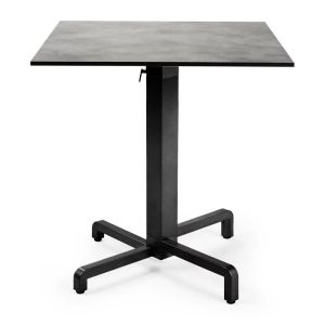 Nardi Ibisco Folding Table Base with Cement HPL Top - Complete Outdoor Table